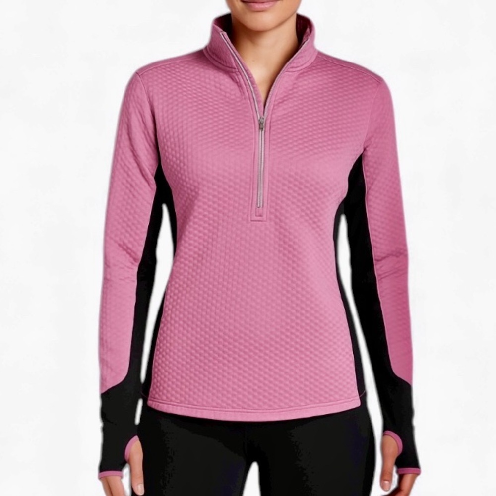 Nike Women's Pink Sphere Thermal Pullover Running Training Top Long Tall